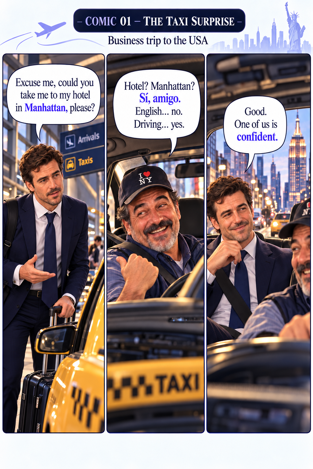 Comic 01 The Taxi Surprise