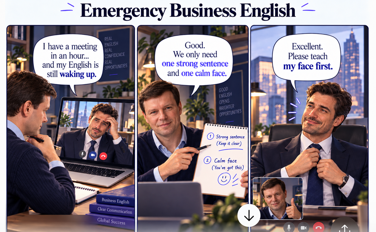 Emergency Business English comic