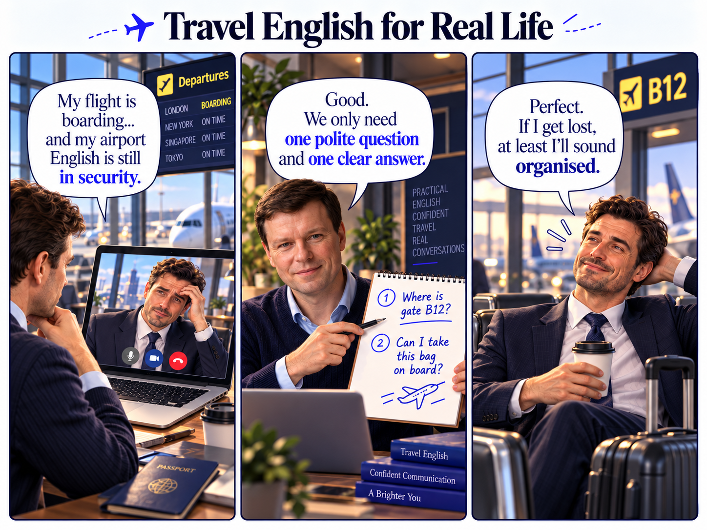 Travel English comic
